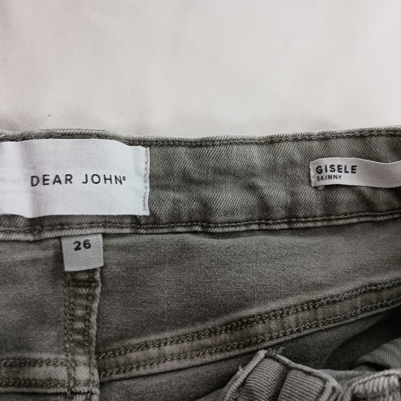 Gray DEAR JOHN Gisele Skinny Women Designer Jeans (#1,190) - Picture 2 of 5